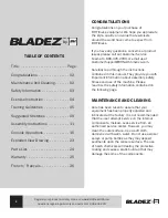 Preview for 2 page of BH BLADEZ 200RW Owner'S Manual