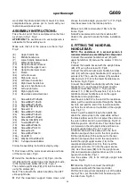 Preview for 20 page of BH G689 Instructions For Assembly And Use