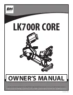 BH LK700R CORE Owner'S Manual предпросмотр