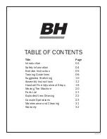 Preview for 2 page of BH LK700S Owner'S Manual