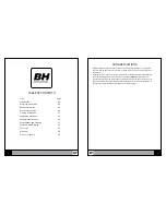 Preview for 2 page of BH LK700X Owner'S Manual