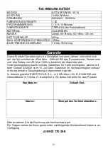 Preview for 27 page of BH Tecnovita ACTIVEPOWER YV16 Instructions For Assembly And Use