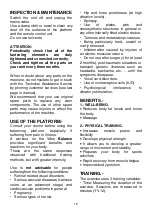 Preview for 15 page of BH Tecnovita Vibro Balance YV12 Instructions For Assembly And Use