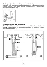 Preview for 17 page of BH Tecnovita X.Forte YF88 Instructions For Assembly And Use