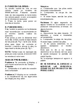 Preview for 4 page of BH Tecnovita YFAX91 Manual