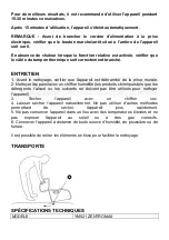 Preview for 18 page of BH Tecnovita ZENTROMAX YM921 Operating Instructions And Guarantee