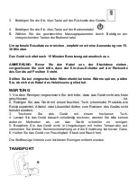 Preview for 36 page of BH Tecnovita ZENTROMAX YM921 Operating Instructions And Guarantee