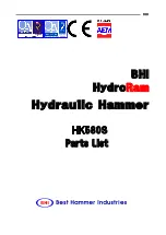 Предварительный просмотр 46 страницы BHI HydroRam HK580S Operations Manual & Parts List