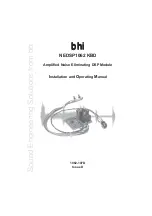 BHI NEDSP1062 KBD Installation And Operating Manual предпросмотр