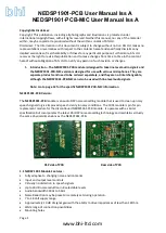 Preview for 1 page of BHI NEDSP1901-PCB User Manual