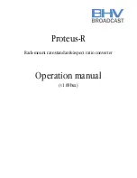 BHV Proteus-R Operation Manual предпросмотр