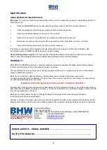 Preview for 11 page of BHW 13453 Fitting & Operating Instructions