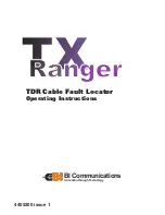 BI COMMUNICATIONS TX RANGER Operating Instructions Manual предпросмотр