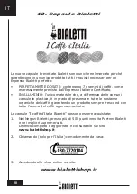 Предварительный просмотр 28 страницы Bialetti BREAK AUTOMATIC Instructions For Use Manual