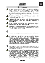 Предварительный просмотр 59 страницы Bialetti FMX05 Instructions For Use Manual