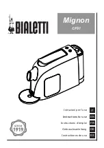 Bialetti Mignon CF91 Instructions For Use Manual предпросмотр