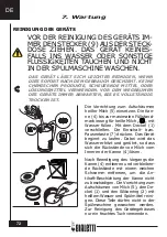 Предварительный просмотр 72 страницы Bialetti MKF02 Instructions For Use Manual