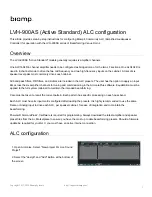 Biamp Active Standard LVH-900AS Series Manual preview