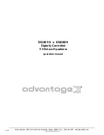 Biamp ADVANTAGE EQ281/8 Operation Manual preview