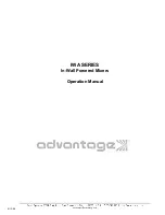 Biamp ADVANTAGE IWA 6/120 Operation Manual предпросмотр