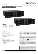 Biamp ALC-1604AN Installation & Operation Manual предпросмотр