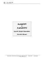 Biamp Audia EXPI Operation Manual preview