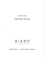 Biamp columbia 24+/488 Operation Manual preview