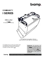 Biamp COMMUNITY I Series Manual предпросмотр