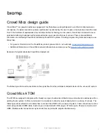 Biamp Crowd Mics Design Manual предпросмотр