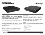 Предварительный просмотр 1 страницы Biamp Devio SCX 400 Installation & Operation Manual