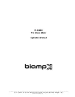 Biamp DJ 5600 Operation Manual preview