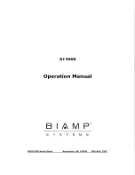 Preview for 1 page of Biamp DJ5500 Operation Manual