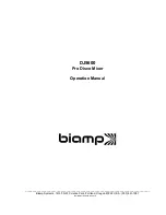 Biamp DJ5600 Operation Manual preview