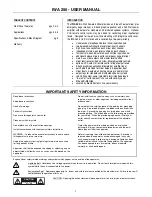 Biamp IWA250 User Manual предпросмотр