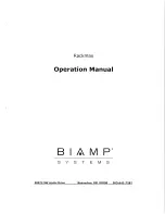 Biamp Rackmax Operation Manual предпросмотр