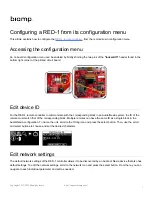 Biamp RED-1 Configuring Manual предпросмотр