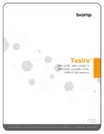 Preview for 1 page of Biamp Tesira AMP-4175R Operation Manual