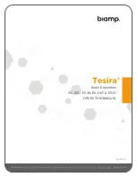 Preview for 1 page of Biamp Tesira EX-AEC Operation Manual