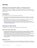 Preview for 1 page of Biamp Tesira SERVER Manual