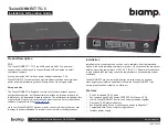 Biamp TesiraCONNECT TC-5 Installation & Operation Manual предпросмотр