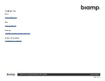 Предварительный просмотр 9 страницы Biamp TesiraCONNECT TC-5 Installation & Operation Manual