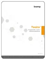 Biamp TesiraLUX IDH-1 Operation Manual предпросмотр