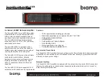 Biamp TesiraXEL 1200.2 Installation & Operation Manual preview