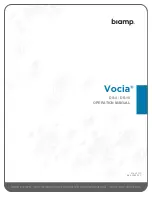 Biamp Vocia DS-10 Operation Manual предпросмотр