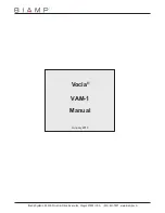 Preview for 1 page of Biamp Vocia VAM-1 User Manual