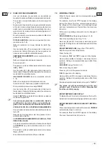 Preview for 39 page of Biasi Francesca 12 Instructions For Use And Maintenance Manual