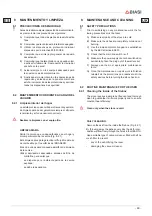 Preview for 49 page of Biasi Francesca 12 Instructions For Use And Maintenance Manual