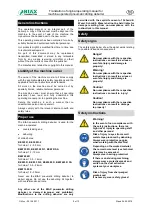 Preview for 9 page of BIAX BE 1005 R Translation Of The Original Operating Manual