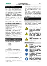 Preview for 4 page of BIAX SARD/H 820 Operating Manual