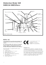 Предварительный просмотр 2 страницы Bibby Sterilin Distinction D4000 Assembly And Operating Instructions Manual